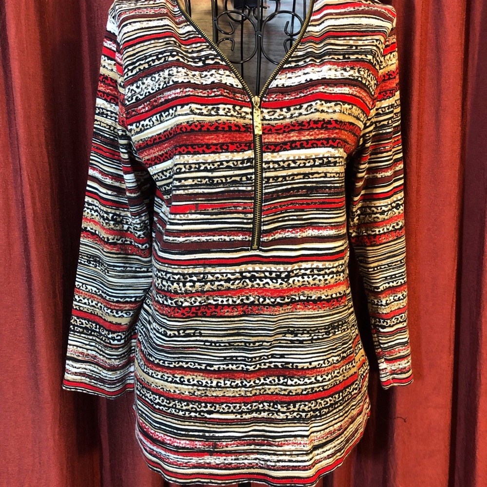 Multi Pattern Long Sleeve Shirt